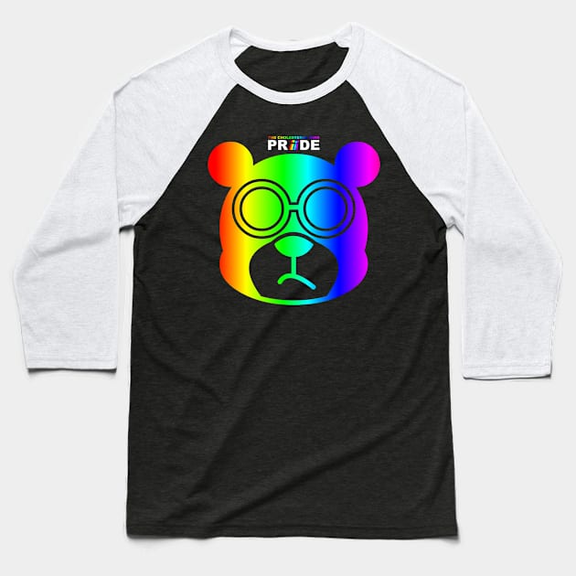 GEEK BEAR: PRIDE FACE EDITION Baseball T-Shirt by cholesterolmind